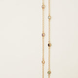 Peafowl necklace multi