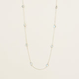 Peafowl necklace silver