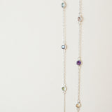 Peafowl necklace silver