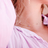 Peafowl necklace Amethyst