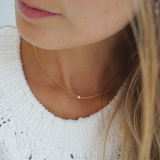 White pearl necklace