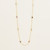 Peafowl necklace multi