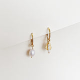 Elliptical hoops Fortune White