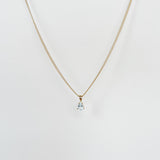 Teardrop necklace Blue Topaz
