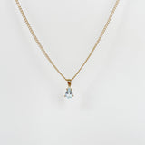 Teardrop necklace Blue Topaz