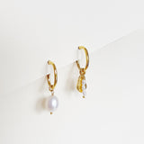 Elliptical hoops Fortune White