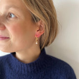 Carved hoops Cotton candy