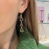 Green watermelon tourmaline earrings
