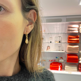 Elliptical hoops Fortune White