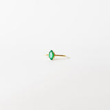 Marquise ring Green Onyx