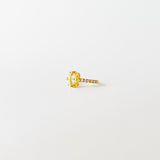 Siam ring Citrine