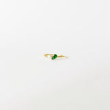 Bouquet ring Emerald zircon