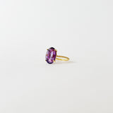 Rock ring Purple Amethyst
