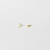 Baguette studs Prehnite