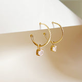 Carved hoops Cotton candy