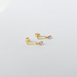 Pixie earrings Purple Amethyst