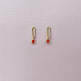 Pixie earrings Tangerine