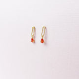 Pixie earrings Tangerine