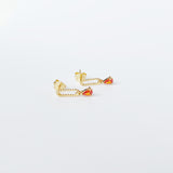 Pixie earrings Tangerine