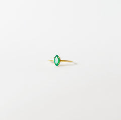 Marquise ring Green Onyx