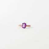 Siam ring Purple Amethyst