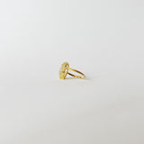 Iconic ring Golden Rutile