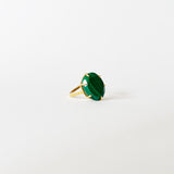 Iconic ring Malachite