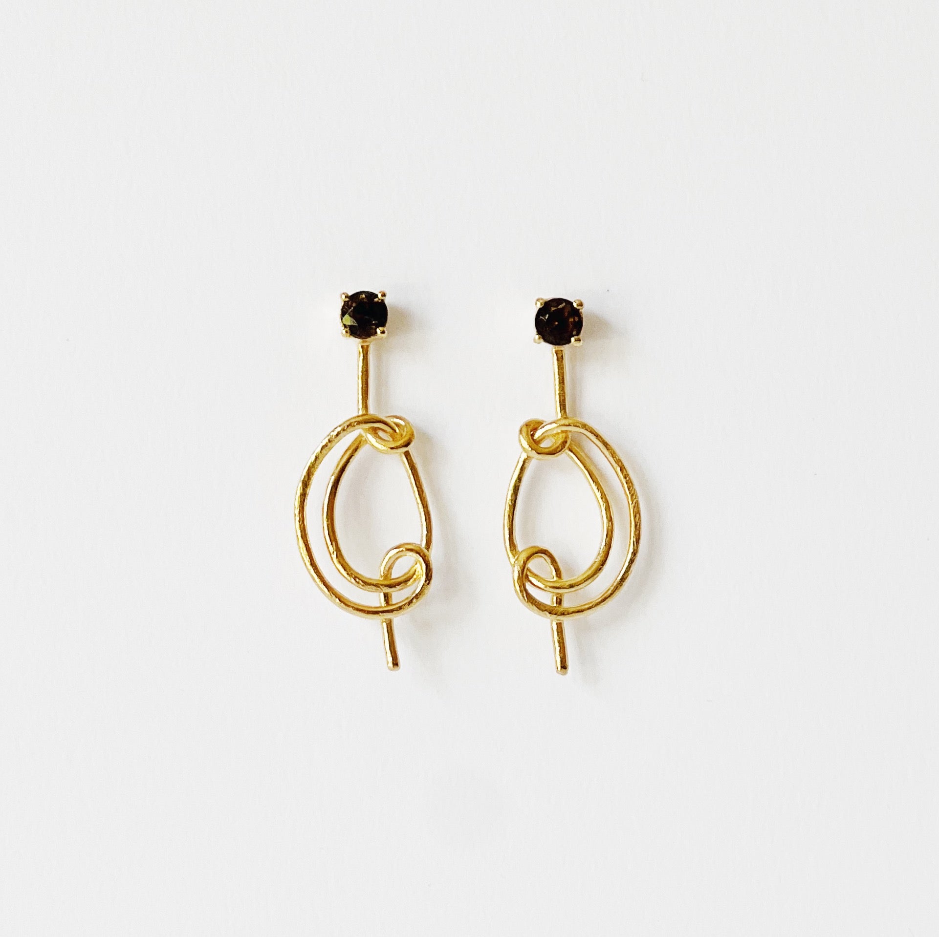 Statement knot earrings